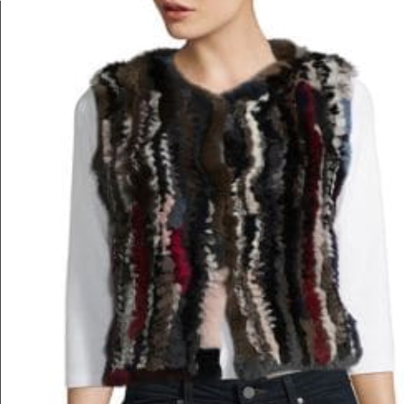 Beautiful New Rabbit fur vest - Picture 2 of 5